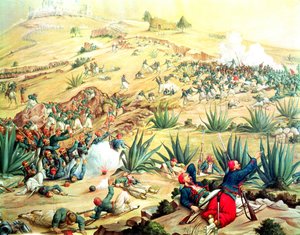 Slaget ved Puebla, 5. mai 1862 (olje)